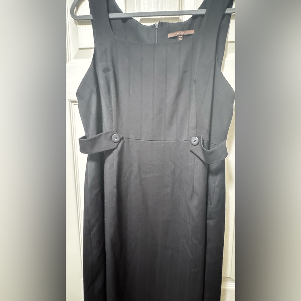 Merona Black Dress with Zipper Back